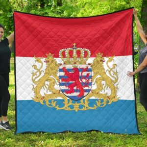 Luxembourg Flag Premium Quilt A6  Quilt
